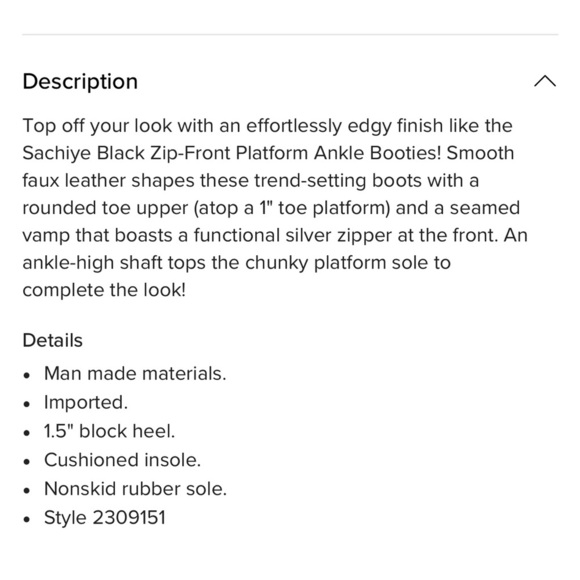 NWT Sleek Black Ankle Boots with Zipper Size 10 - Picture 4 of 9